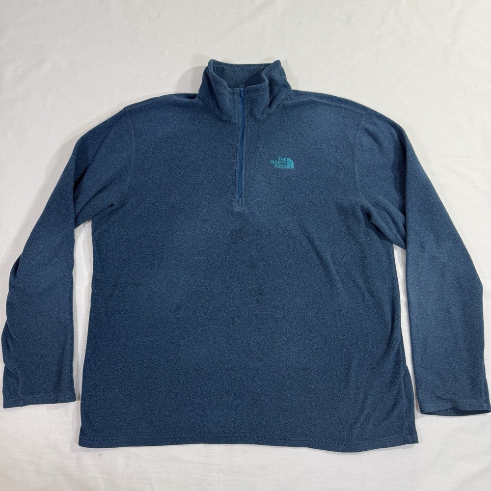 The North Face Men's 1/4 Zip Blue, Size Large